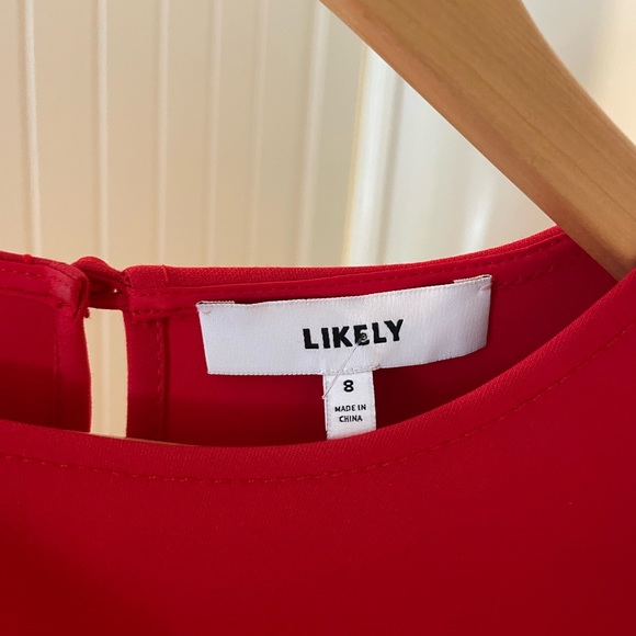 Likely red long sleeve Keller dress with cut out size 8 - Picture 4 of 8
